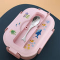 Pink Submarine Theme Compartment Steel Tiffin Lunch Box for Boys and Girls - Little Surprise BoxPink Submarine Theme Compartment Steel Tiffin Lunch Box for Boys and Girls