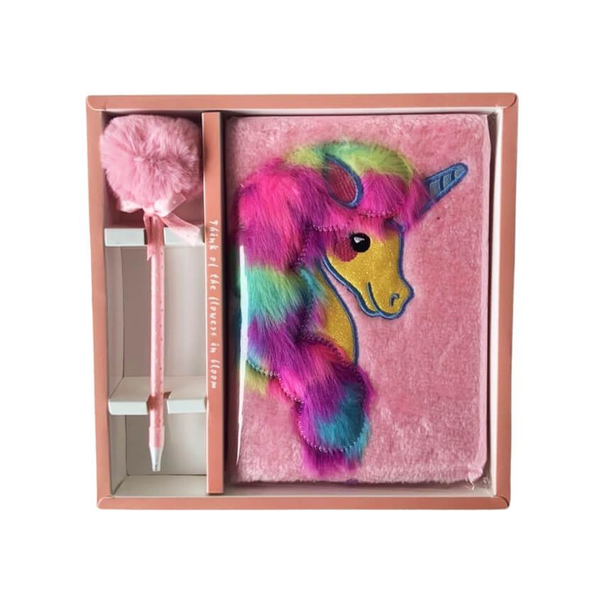 Pink Unicorn A5 Page Pink Notebook - Little Surprise BoxPink Unicorn A5 Page Pink Notebook