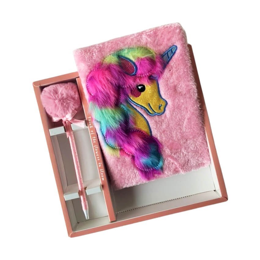 Pink Unicorn A5 Page Pink Notebook - Little Surprise BoxPink Unicorn A5 Page Pink Notebook