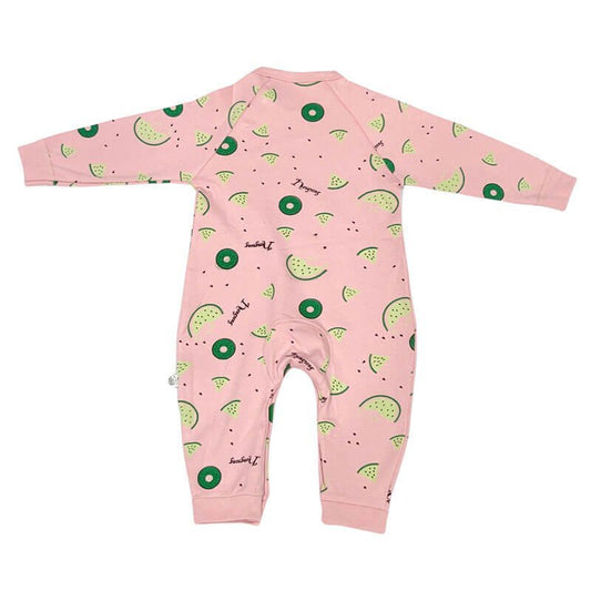Pink Watermelon Print Romper Unisex Kids Wear - Little Surprise BoxPink Watermelon Print Romper Unisex Kids Wear