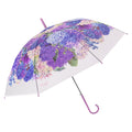 Purple Hydrangea Bunch Floral Print Translucent All-season Umbrella for Kids & Adults - Little Surprise BoxPurple Hydrangea Bunch Floral Print Translucent All-season Umbrella for Kids & Adults