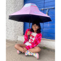 Rainbow Uni theme, Unique Spanish Patio Style Kids Umbrella, 5-12 years, Pink - Little Surprise BoxRainbow Uni theme, Unique Spanish Patio Style Kids Umbrella, 5-12 years, Pink