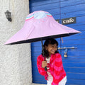 Rainbow Uni theme, Unique Spanish Patio Style Kids Umbrella, 5-12 years, Pink - Little Surprise BoxRainbow Uni theme, Unique Spanish Patio Style Kids Umbrella, 5-12 years, Pink