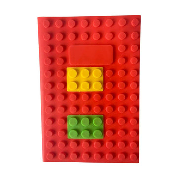 Red A5 page Lego Cover Notebook - Little Surprise BoxRed A5 page Lego Cover Notebook