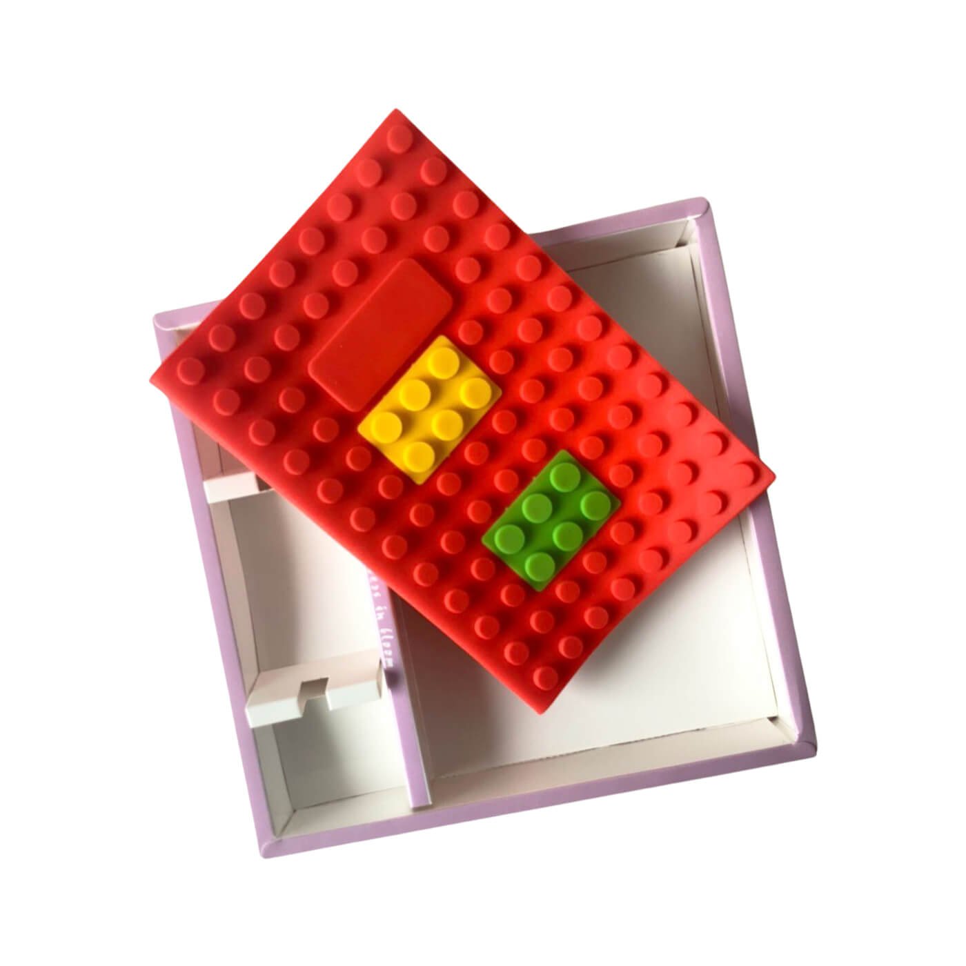 Red A5 page Lego Cover Notebook - Little Surprise BoxRed A5 page Lego Cover Notebook