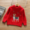 Red Decked Reindeer Warmer Cardigan & Christmas Sweater for toddlers & Kids - Little Surprise BoxRed Decked Reindeer Warmer Cardigan & Christmas Sweater for toddlers & Kids