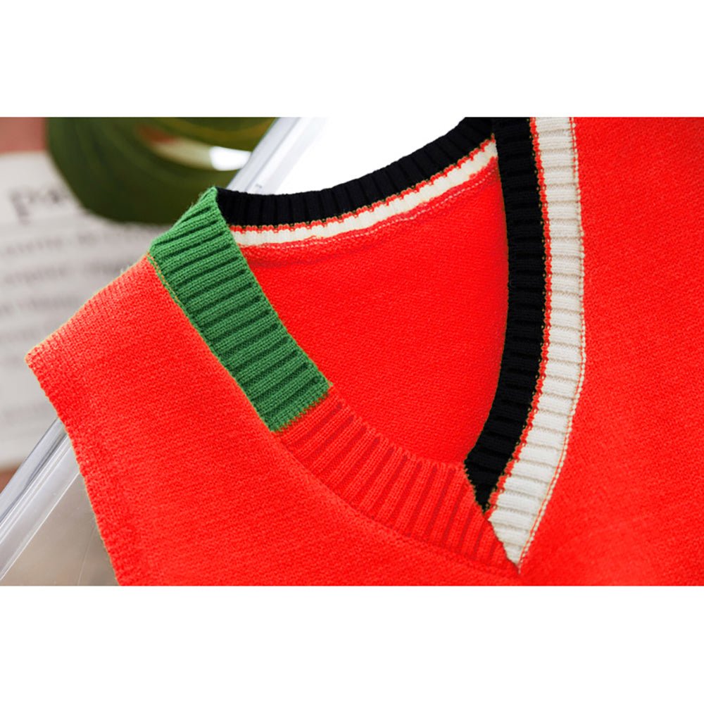 Red Donald V Neck Winter Warmer Cardigan & Sweater for toddlers & Kids - Little Surprise BoxRed Donald V Neck Winter Warmer Cardigan & Sweater for toddlers & Kids