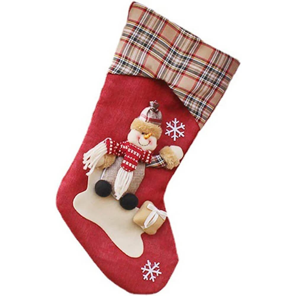 Red Jute & Checks Style Olaf & Gift - Little Surprise BoxRed Jute & Checks Style Olaf & Gift