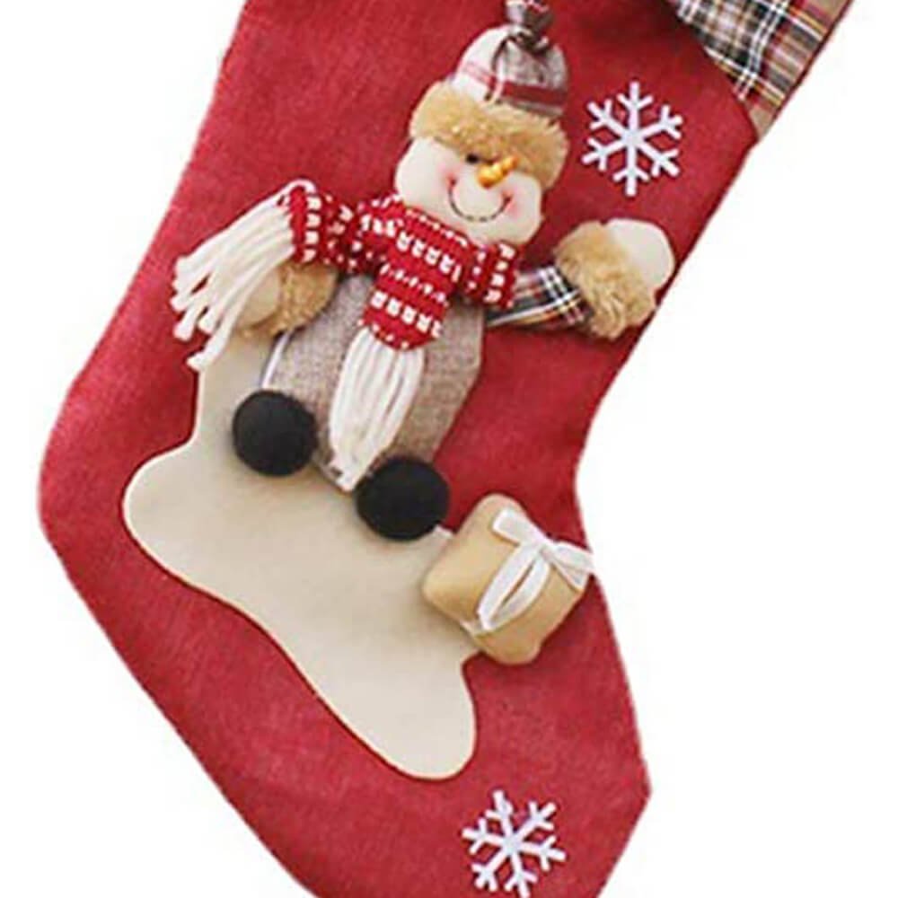 Red Jute & Checks Style Olaf & Gift - Little Surprise BoxRed Jute & Checks Style Olaf & Gift