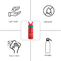 Red Reindeer Antler Stainless Steel Sleek Christmas Water Bottle for Kids, 330 ml - Little Surprise BoxRed Reindeer Antler Stainless Steel Sleek Christmas Water Bottle for Kids, 330 ml