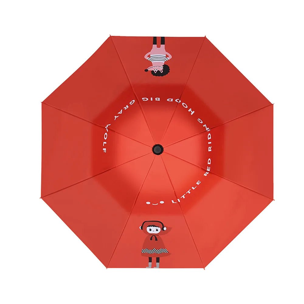 Red Riding Hood theme, Unique Spanish Patio Style Kids Umbrella, 5-12 years,Red - Little Surprise BoxRed Riding Hood theme, Unique Spanish Patio Style Kids Umbrella, 5-12 years,Red
