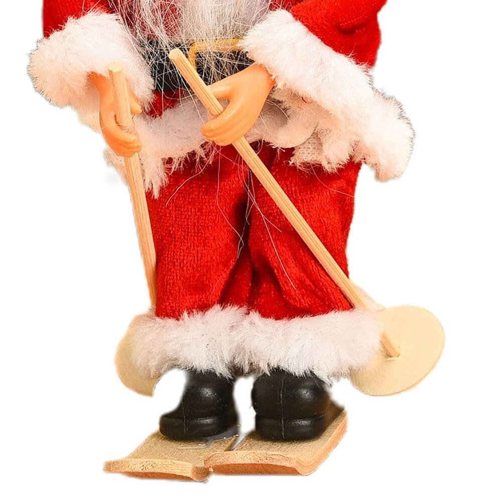 Red Skiing Santa Christmas Tree Ornament - Little Surprise BoxRed Skiing Santa Christmas Tree Ornament