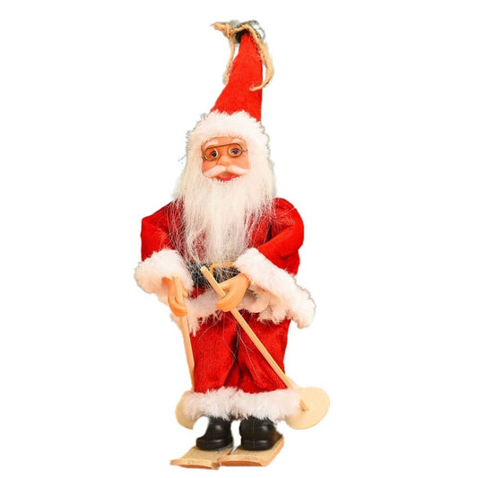 Red Skiing Santa Christmas Tree Ornament - Little Surprise BoxRed Skiing Santa Christmas Tree Ornament