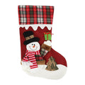 Red Snowfall Jute & Checks Style Snowman - Little Surprise BoxRed Snowfall Jute & Checks Style Snowman