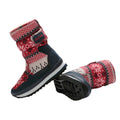 Red Snowflakes Snowboots Kids Winter Snowboots - Little Surprise BoxRed Snowflakes Snowboots Kids Winter Snowboots