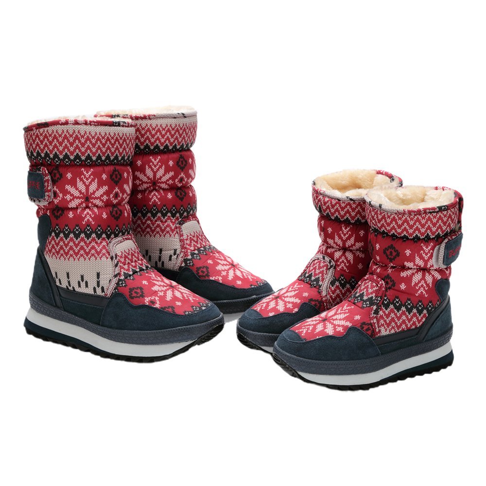 Red Snowflakes Snowboots Women Winter Snowboots - Little Surprise BoxRed Snowflakes Snowboots Women Winter Snowboots