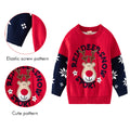 Red Sport Reindeer with Blue Sleeves Warmer Cardigan & Christmas Sweater for toddlers & Kids - Little Surprise BoxRed Sport Reindeer with Blue Sleeves Warmer Cardigan & Christmas Sweater for toddlers & Kids