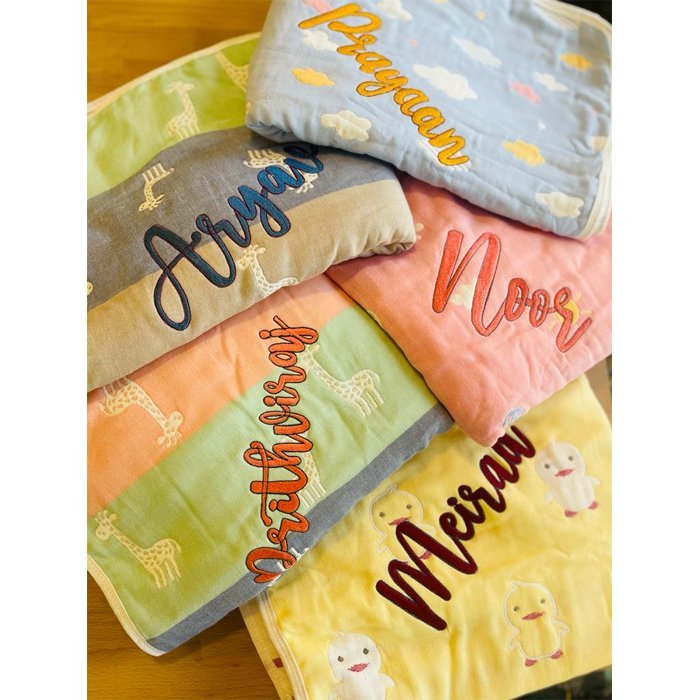 Reindeer Print (Pink) 3 pcs Combo of Muslin Blanket, Square Napkin and Burp Napkin Set - Little Surprise BoxReindeer Print (Pink) 3 pcs Combo of Muslin Blanket, Square Napkin and Burp Napkin Set