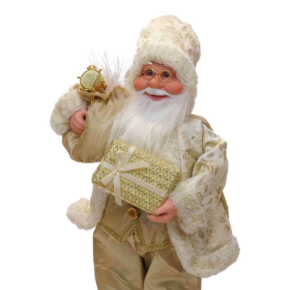 Royal Gold Outfit Self Standing Santa Claus Christmas Table Decor - Little Surprise BoxRoyal Gold Outfit Self Standing Santa Claus Christmas Table Decor