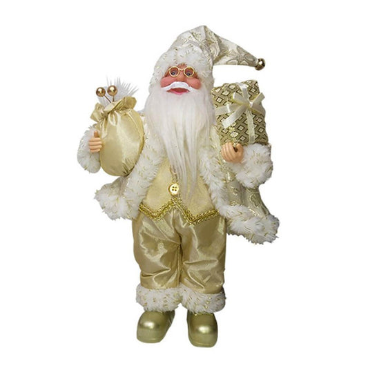 Royal Gold Outfit Self Standing Santa Claus Christmas Table Decor - Little Surprise BoxRoyal Gold Outfit Self Standing Santa Claus Christmas Table Decor