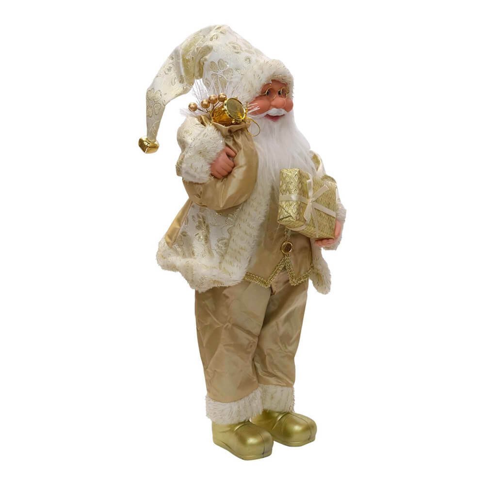 Royal Gold Outfit Self Standing Santa Claus Christmas Table Decor - Little Surprise BoxRoyal Gold Outfit Self Standing Santa Claus Christmas Table Decor