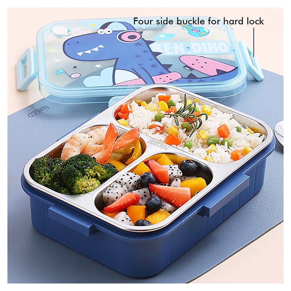 Smal Dino Astro Lunch Box , Insulated Lunch Bag & Water Bottle chopsticks & spoon Combo Set of 5 for Kids - Little Surprise BoxSmal Dino Astro Lunch Box , Insulated Lunch Bag & Water Bottle chopsticks & spoon Combo Set of 5 for Kids