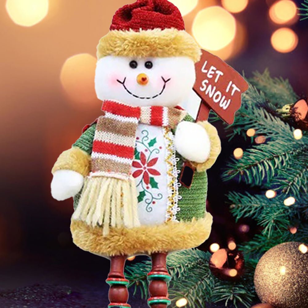 Snowman Hanging Legs Table Décor, 13 inches - Little Surprise BoxSnowman Hanging Legs Table Décor, 13 inches