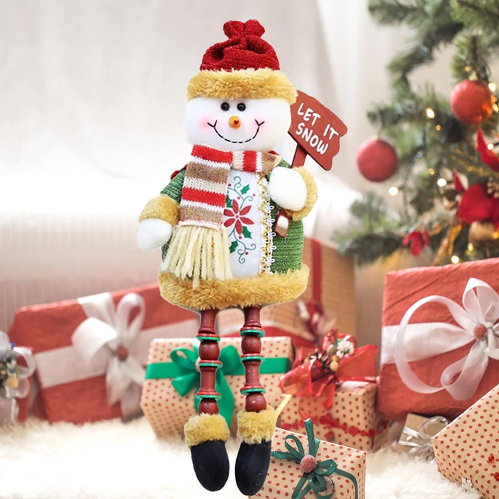 Snowman Hanging Legs Table Décor, 13 inches - Little Surprise BoxSnowman Hanging Legs Table Décor, 13 inches