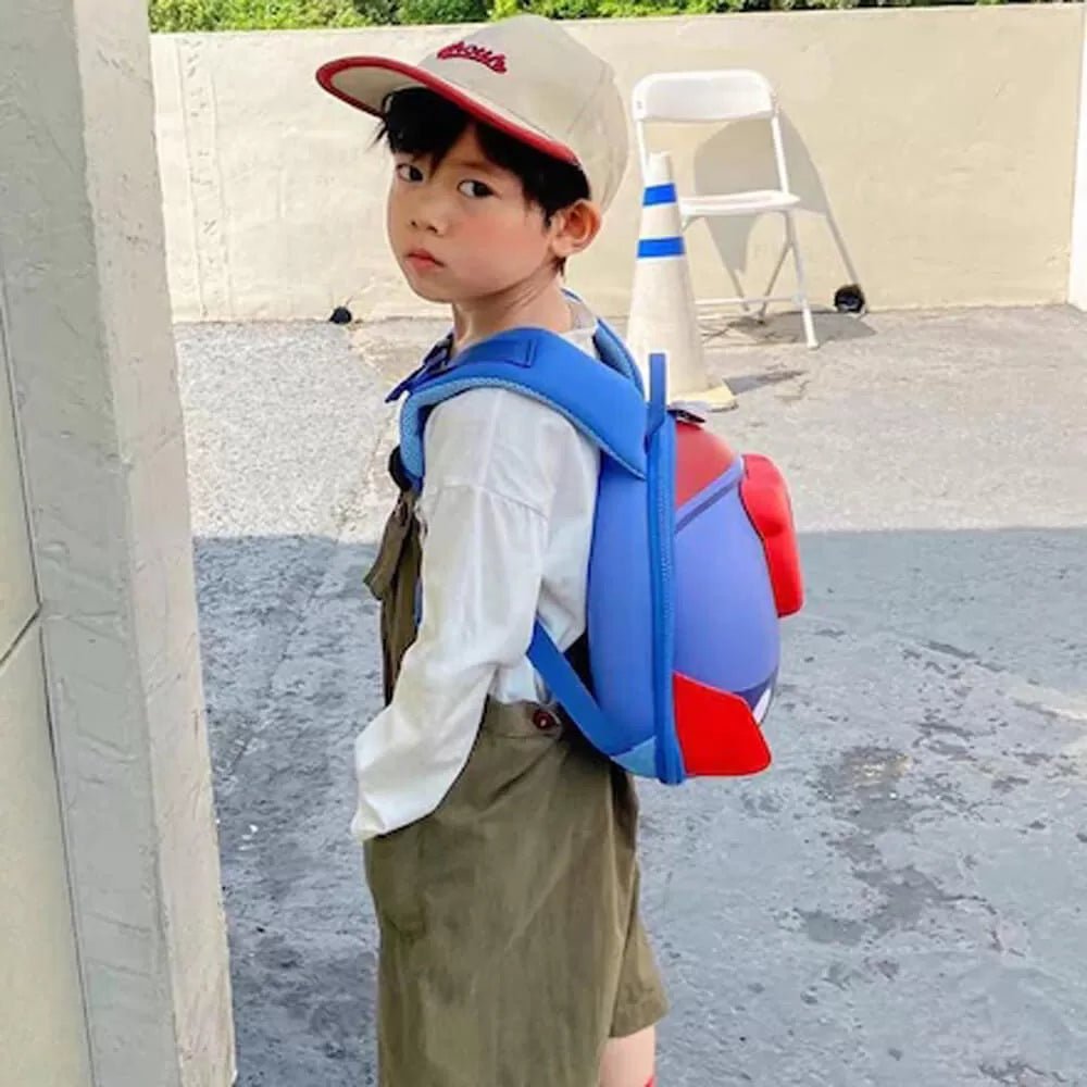 Space Capsule 3d Fins Light weighted Backpack for Toddlers & Kids - Little Surprise BoxSpace Capsule 3d Fins Light weighted Backpack for Toddlers & Kids