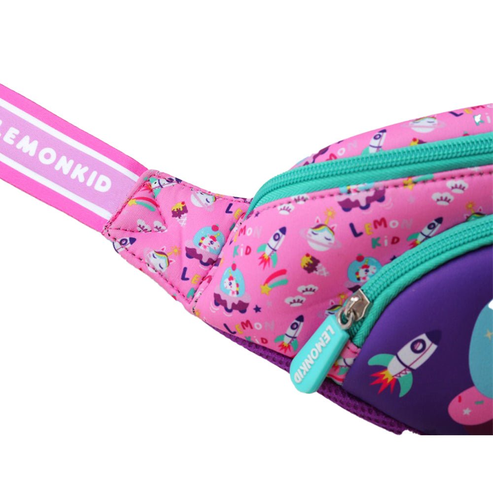 Space Pink Unicorn Cross-body/ Fanny pack Hip Pouch for Kids - Little Surprise BoxSpace Pink Unicorn Cross-body/ Fanny pack Hip Pouch for Kids