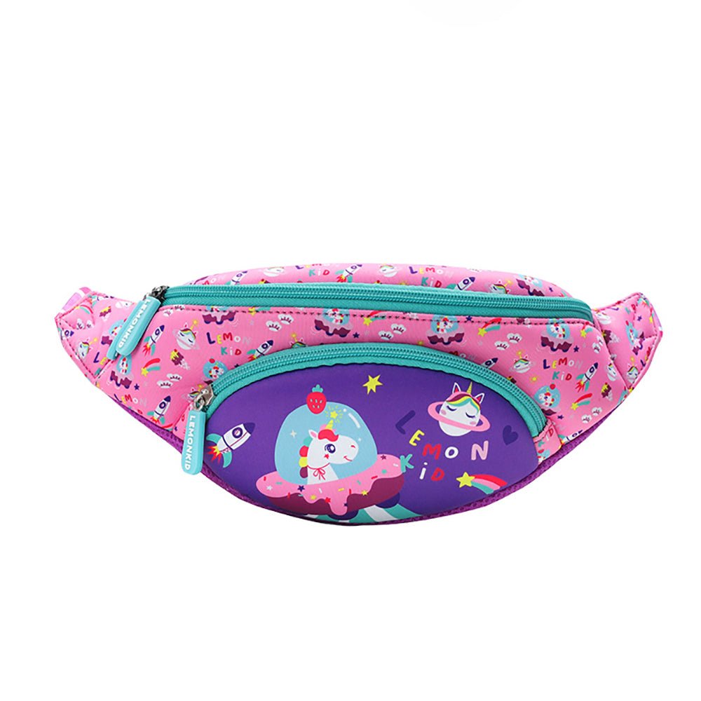 Space Pink Unicorn Cross-body/ Fanny pack Hip Pouch for Kids - Little Surprise BoxSpace Pink Unicorn Cross-body/ Fanny pack Hip Pouch for Kids