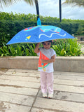 Splashing Dino theme, Canopy Shape Umbrella for Kids, 2-6yrs. - Little Surprise BoxSplashing Dino theme, Canopy Shape Umbrella for Kids, 2-6yrs.