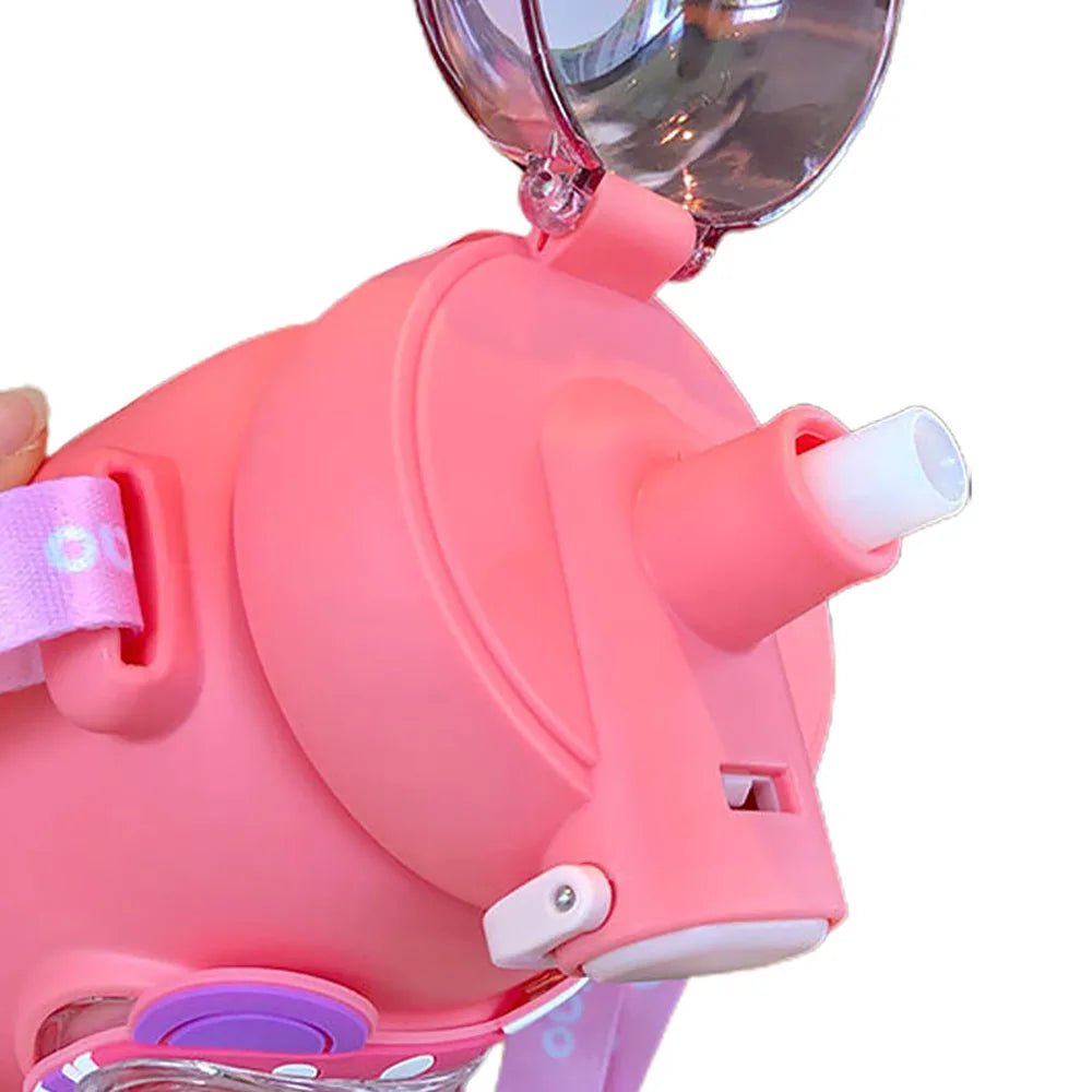Stainless Steel Astro Bear water bottle – Pink - Little Surprise BoxStainless Steel Astro Bear water bottle – Pink