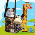 Stainless Steel Water Bottle with Matching Cover & Soft Toy, Giraffe - Little Surprise BoxStainless Steel Water Bottle with Matching Cover & Soft Toy, Giraffe