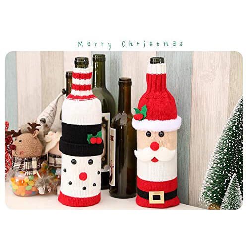 Stretchable Snowman Wine Bottle cover - Little Surprise BoxStretchable Snowman Wine Bottle cover