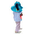 Summer Hat with wide Neck Flap for Kids, (3-10yrs), Teal Panda - Little Surprise BoxSummer Hat with wide Neck Flap for Kids, (3-10yrs), Teal Panda