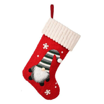 Tufting & Crochet Red Santa christmas Stockings, 16 inches for christmas gifts and christmas decor - Little Surprise BoxTufting & Crochet Red Santa christmas Stockings, 16 inches for christmas gifts and christmas decor