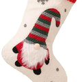 Tufting & Crochet White Santa christmas Stockings, 16 inches for christmas gifts and christmas decor - Little Surprise BoxTufting & Crochet White Santa christmas Stockings, 16 inches for christmas gifts and christmas decor