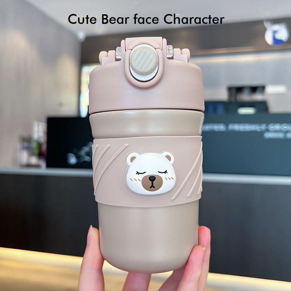 Vacuum insulated stainless steel Portable Water or coffee/tea Travel tumbler with Lid, 450ml, Brown - Little Surprise BoxVacuum insulated stainless steel Portable Water or coffee/tea Travel tumbler with Lid, 450ml, Brown