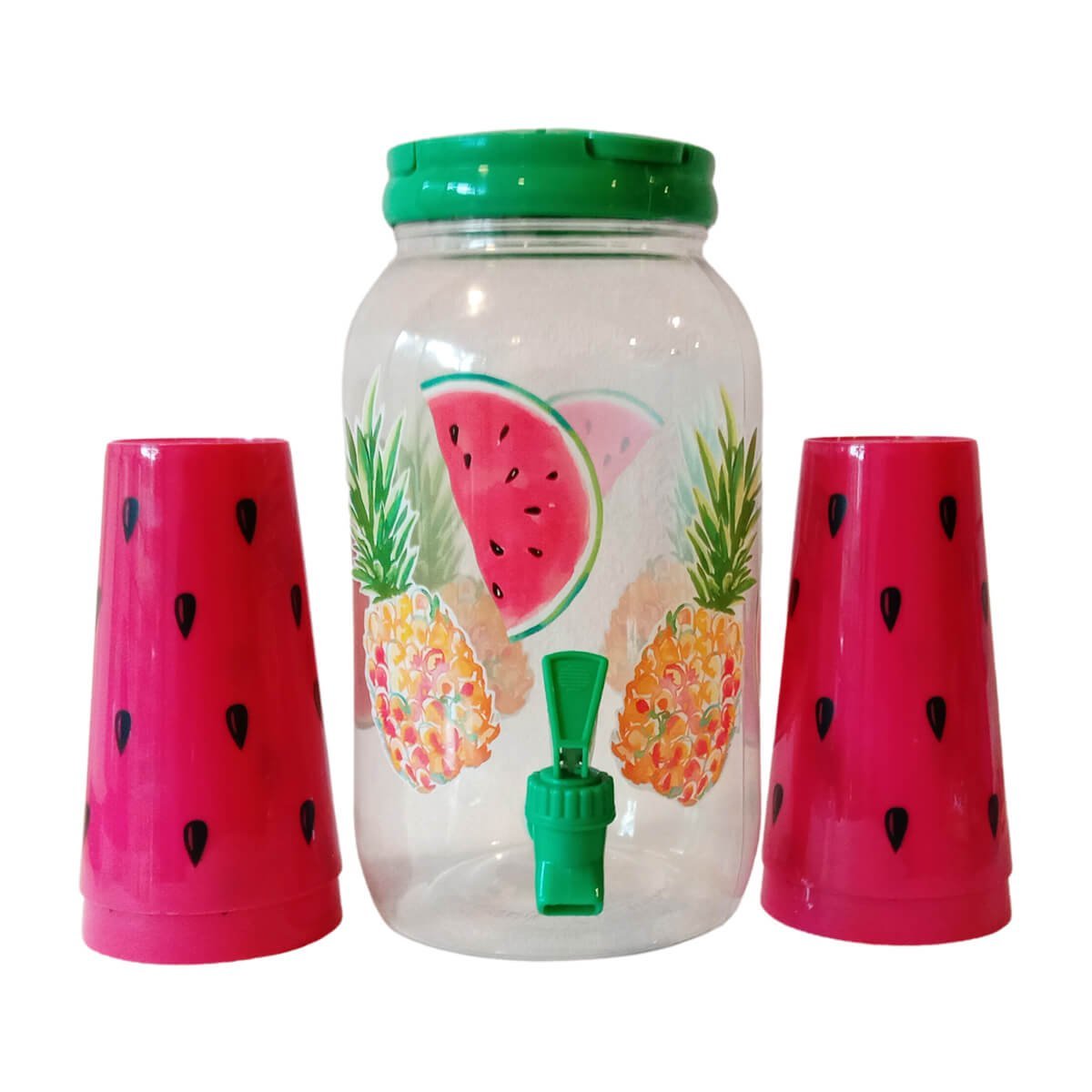 Watermelon Water Dispenser with 4 Glasses - Little Surprise BoxWatermelon Water Dispenser with 4 Glasses