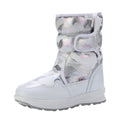 White and Silver Glam Kids Winter Snowboots - Little Surprise BoxWhite and Silver Glam Kids Winter Snowboots