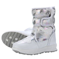 White and Silver Glam Kids Winter Snowboots - Little Surprise BoxWhite and Silver Glam Kids Winter Snowboots