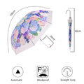 White Hydrangea Bunch Floral Print Translucent All-season Umbrella for Kids & Adults - Little Surprise BoxWhite Hydrangea Bunch Floral Print Translucent All-season Umbrella for Kids & Adults