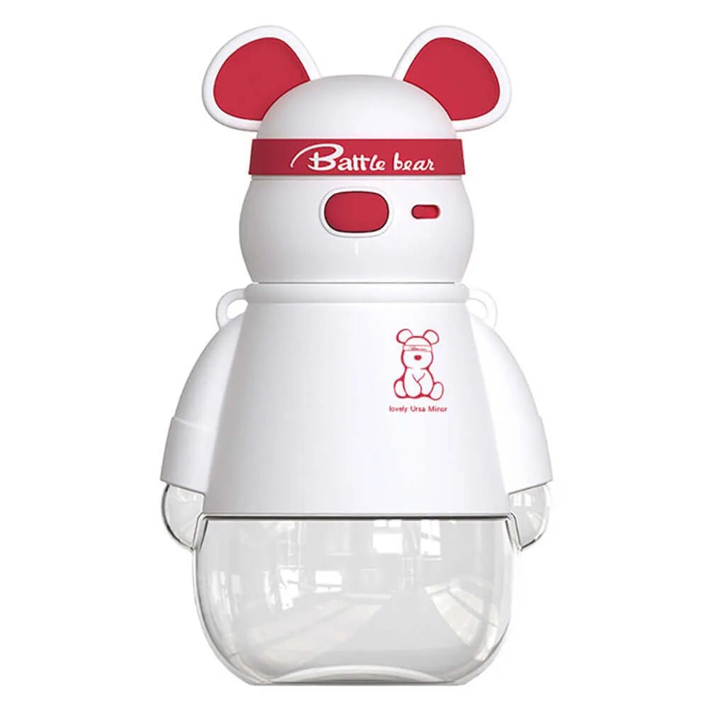 White, Kelly Jo Bear water bottle for Kids and Adults, 1100 ml, Red - Little Surprise BoxWhite, Kelly Jo Bear water bottle for Kids and Adults, 1100 ml, Red