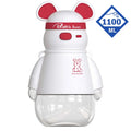 White, Kelly Jo Bear water bottle for Kids and Adults, 1100 ml, Red - Little Surprise BoxWhite, Kelly Jo Bear water bottle for Kids and Adults, 1100 ml, Red