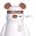 White, Kelly Jo Bear water bottle for Kids and Adults,1100 ml, Brown - Little Surprise BoxWhite, Kelly Jo Bear water bottle for Kids and Adults,1100 ml, Brown