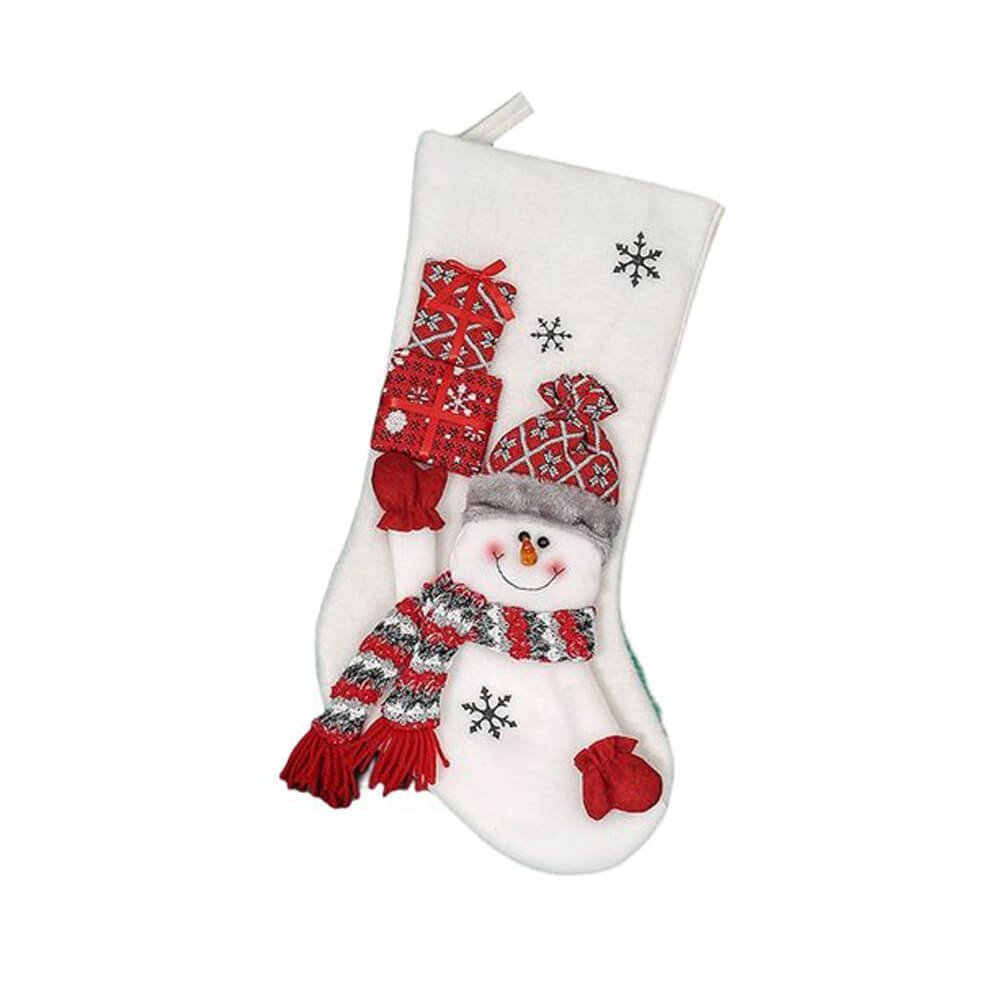 White Stocking Snowman - Little Surprise BoxWhite Stocking Snowman