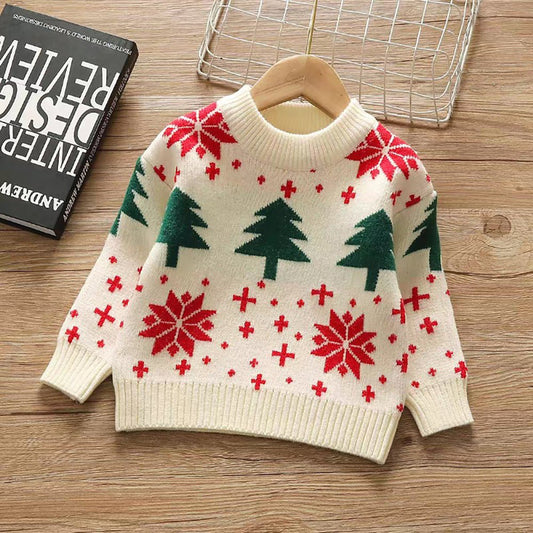 White Wonderland Warmer, Cardigan & Christmas Sweater for Kids - Little Surprise BoxWhite Wonderland Warmer, Cardigan & Christmas Sweater for Kids
