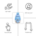 XOXO from Kelly Jo water bottle with handle, 1100 ml for kids & Adults, Blue - Little Surprise BoxXOXO from Kelly Jo water bottle with handle, 1100 ml for kids & Adults, Blue