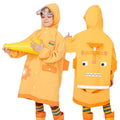 Yellow Robotic Kids Raincoat with Backpack Carrying Space - Little Surprise BoxYellow Robotic Kids Raincoat with Backpack Carrying Space